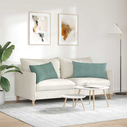 vidaXL Μαξιλάρι Θαλασσί 2τμχ 40x80εκ. vidaXL Μαξιλάρι Θαλασσί 2τμχ 40x80εκ.