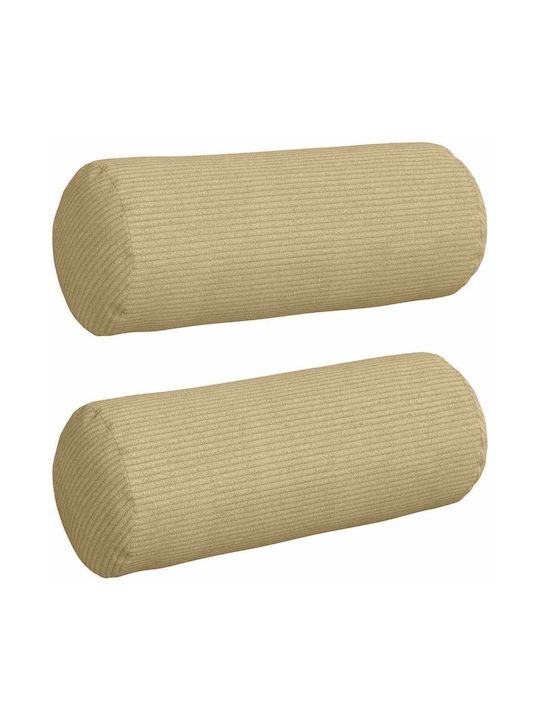 vidaXL Sofa-Kissen aus Samt Γκρι Πράσινο 2Stück 40x15cm.