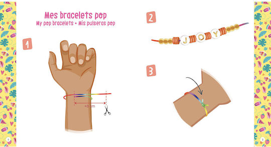 Auzou Jewelry My Summer Bracelets for Children 6+ Years Old