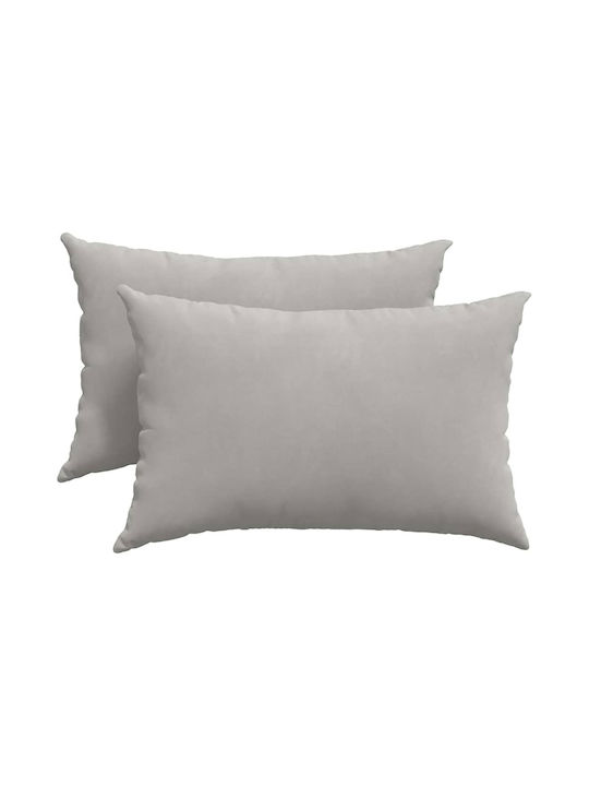 vidaXL Perna de canapea Gri 2buc 40x60cm.