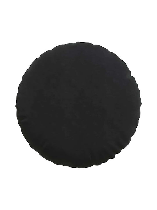 vidaXL Velvet Black Sofa Cushion 60x60cm