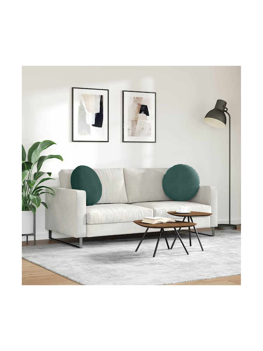 vidaXL Velvet Green Sofa Cushion 40x40cm