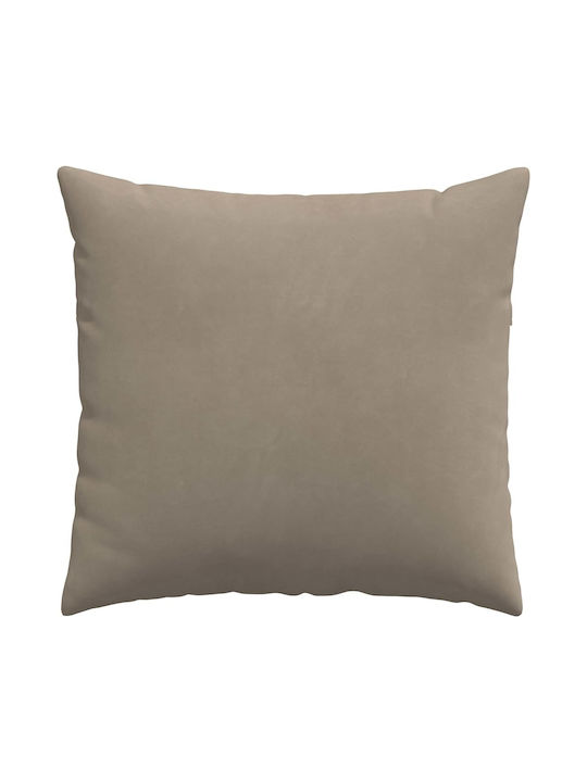 vidaXL Възглавница за диван Taupe 2бр 50x50см.