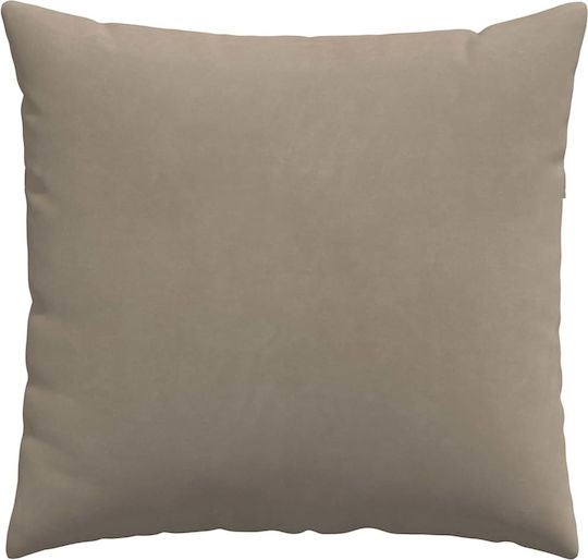 vidaXL Възглавница за диван Taupe 2бр 50x50см.