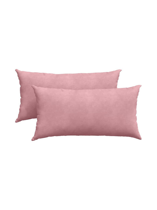 vidaXL Sofa-Kissen aus Samt Rosa 40x80cm