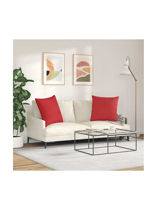 vidaXL Μαξιλάρι Καναπέ Κόκκινο 60x60εκ.