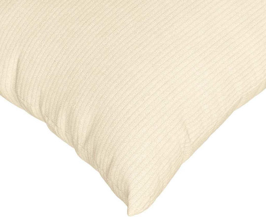 vidaXL Perna De Canapea Din Catifea Crem 30x50cm