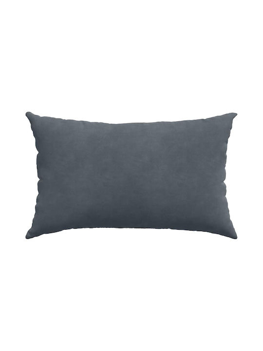 vidaXL Velvet Dark Gray Sofa Cushion 30x50cm