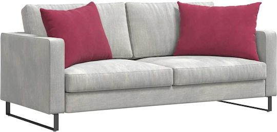 vidaXL Velvet Red Sofa Cushion 50x70cm