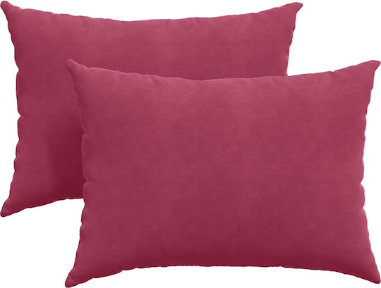 vidaXL Velvet Red Sofa Cushion 50x70cm