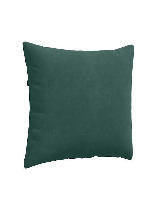 vidaXL Velvet Dark Green Sofa Cushion 45x45cm