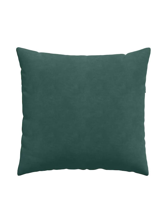 vidaXL Velvet Dark Green Sofa Cushion 45x45cm