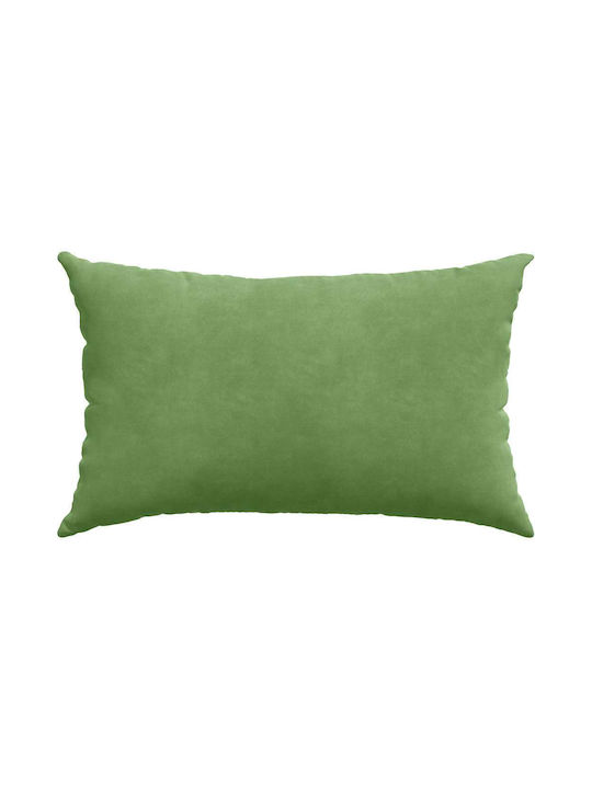 vidaXL Velvet Sofa Cushion Light Green 30x50cm