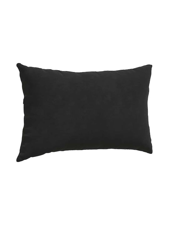 vidaXL Sofa-Kissen Aus Samt Schwarz 30x50cm
