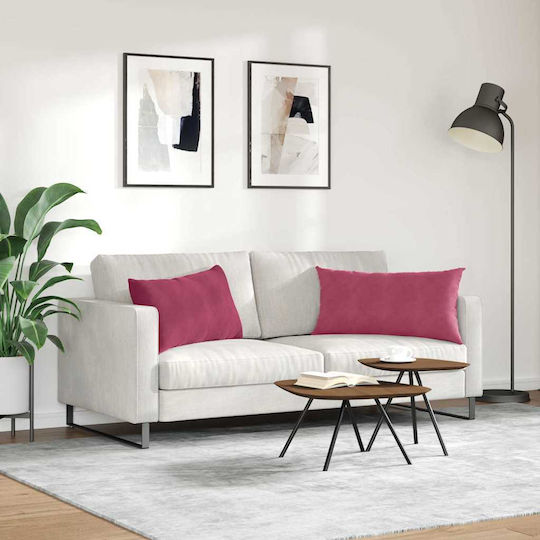 vidaXL Μαξιλάρι Κόκκινο 2τμχ 40x80εκ. vidaXL Μαξιλάρι Κόκκινο 2τμχ 40x80εκ.