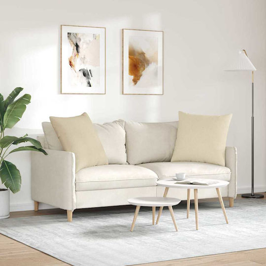 vidaXL Μαξιλάρι Μπεζ 2τμχ 60x60εκ. vidaXL Μαξιλάρι Μπεζ 2τμχ 60x60εκ.