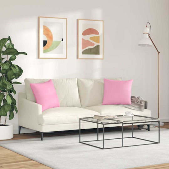 vidaXL Μαξιλάρι Ροζ 2τμχ 45x45εκ. vidaXL Μαξιλάρι Ροζ 2τμχ 45x45εκ.
