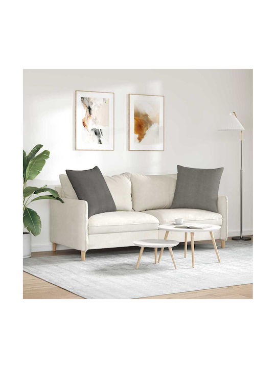 vidaXL Velvet Sofa Cushion Light Gray 60x60cm