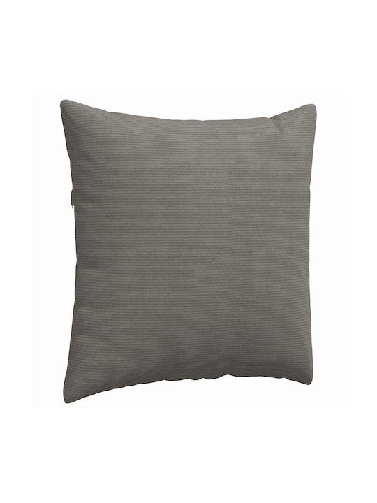 vidaXL Velvet Sofa Cushion Light Gray 60x60cm