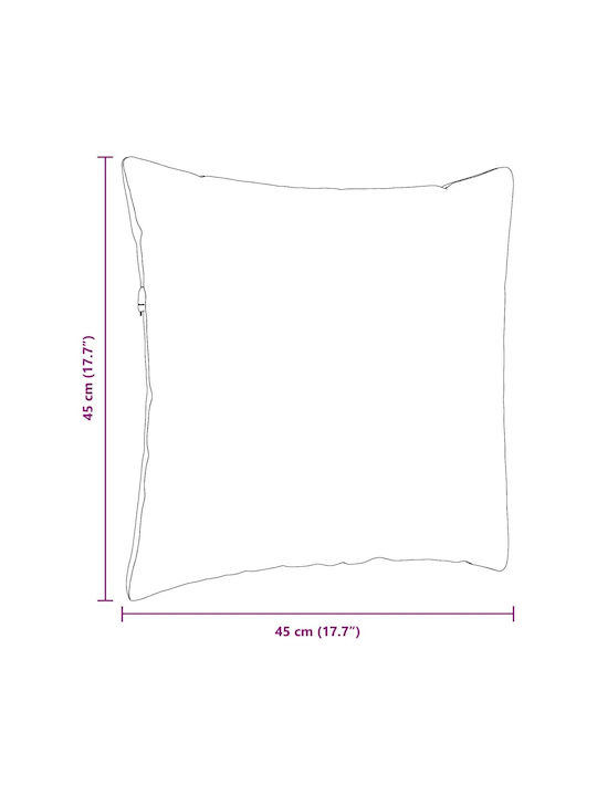 vidaXL Perna De Canapea Din Catifea Roșie 45x45cm