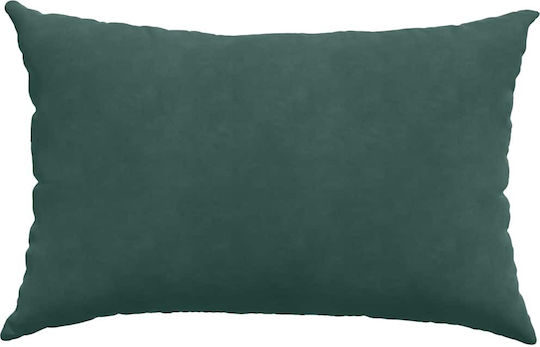 vidaXL Velvet Sofa Cushion Dark Green 40x60cm