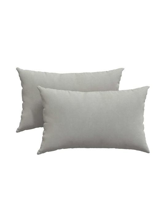 vidaXL Sofa-Kissen Light Gray 2Stück 30x50cm.