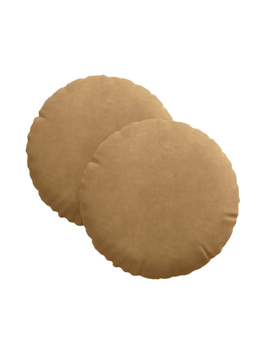 vidaXL Възглавница за диван от Кадифе Кафява 40x40см