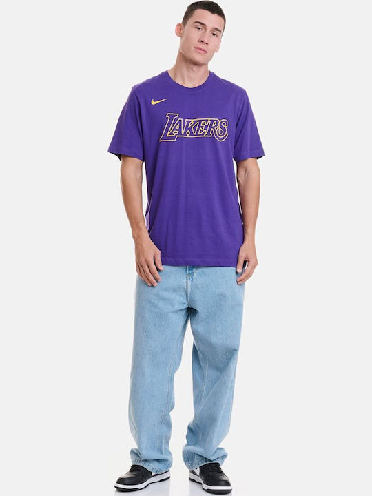 Nba Purple Sportliches T-Shirt Purple