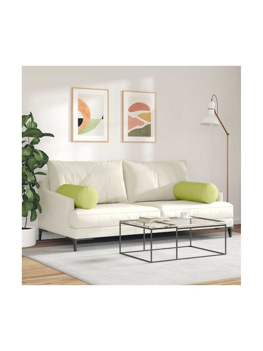 vidaXL Perna de canapea Light Green 2buc 70x25cm.