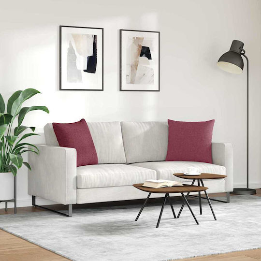 vidaXL Μαξιλάρι Κόκκινο 2τμχ 50x50εκ. vidaXL Μαξιλάρι Κόκκινο 2τμχ 50x50εκ.