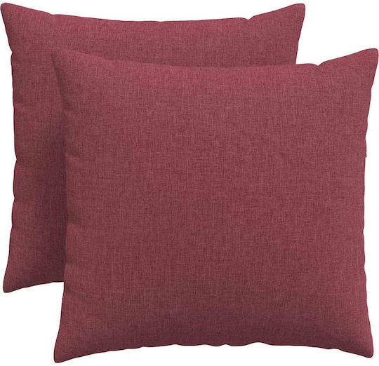 vidaXL Throw Pillow Sofa Cushion Red 50x50cm