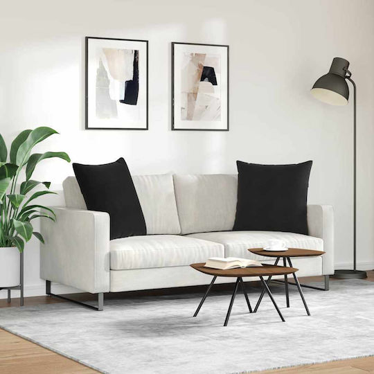 vidaXL Perna Neagră 2 Bucăți 60x60 cm