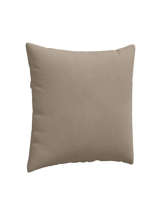 vidaXL Възглавница за диван Taupe 2бр 60x60см.