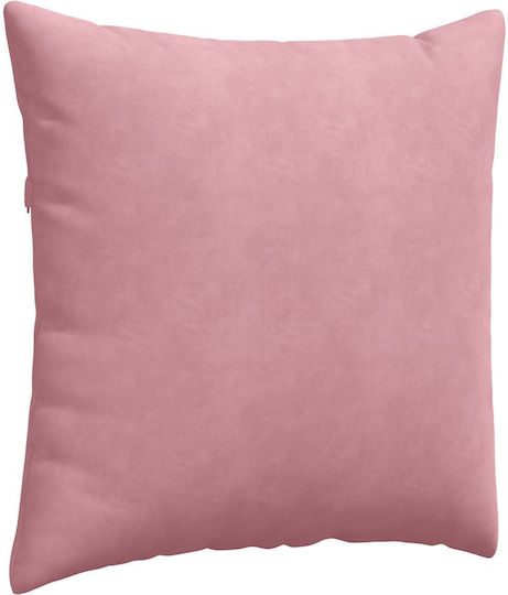 vidaXL Velvet Pink Sofa Cushion 60x60cm
