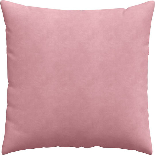 vidaXL Velvet Pink Sofa Cushion 60x60cm