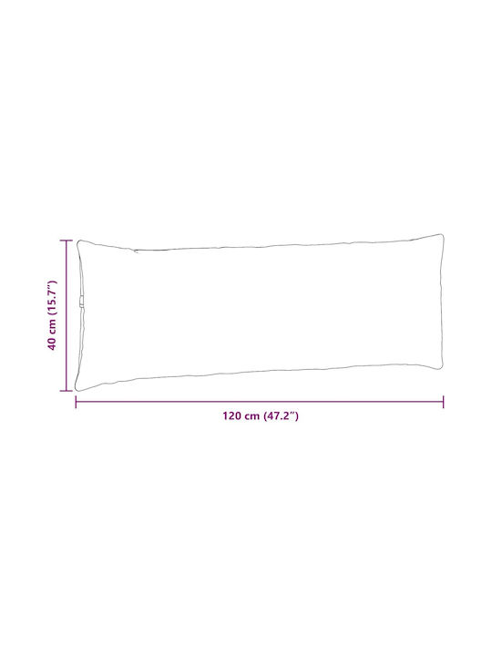 vidaXL Velvet Soft Yellow Sofa Cushion 40x120cm