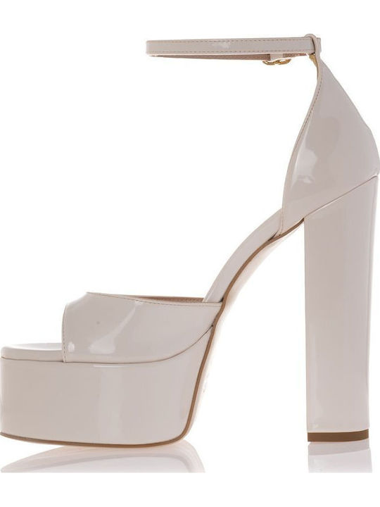 Sandals from Patent Leather Off White