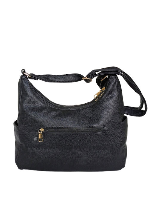 Leather Women's Bag Shoulder Black