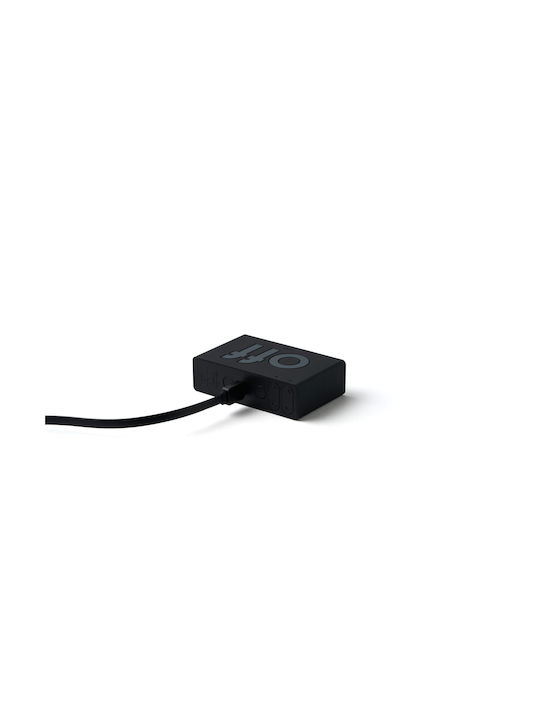 Lexon Flip Mini Tischuhr Digital LED Kunststoff mit Wecker Grün