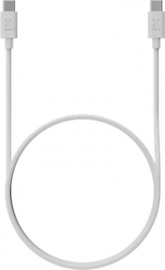 Xtorm USB 2.0 Кабел USB-C Мъжки - USB-C 100W Захранване PD Бял 1м 100324