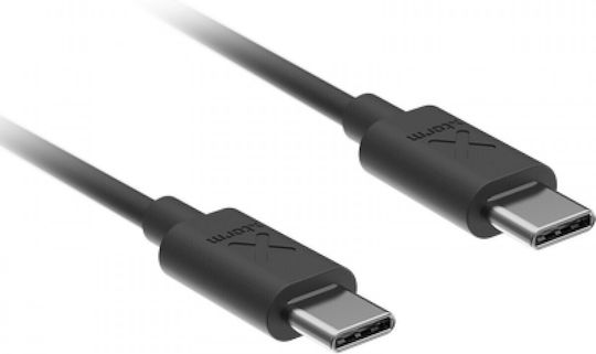 Xtorm USB 2.0 Cable USB-C male - USB-C 100W PD Μαύρο 1m 100331