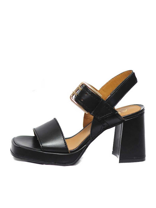 Leder Sandalen Schwarz