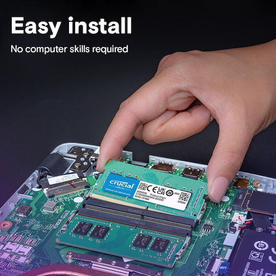 Crucial 32GB DDR4 RAM cu 2 module (2x16GB) și Viteză 3200 pentru