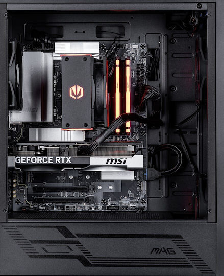 Actina Гейминг Настолен компютър (Ryzen 9-7900/32GB DDR4/1.0TB SSD/GeForce RTX 5070 Ti/Без операционна система)