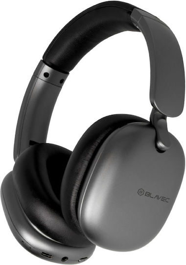 Blavec BO-10 Ασύρματα / Ενσύρματα Over Ear Ακουστικά και Quick Charge Μαύρα