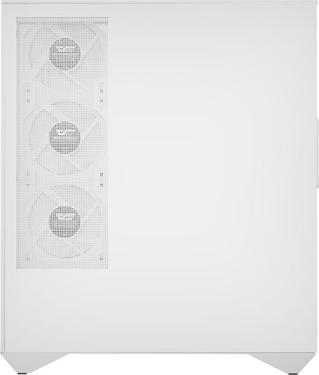 Darkflash DY460 Gaming Middle Tower Carcasă PC cu Deschidere Laterală Albă