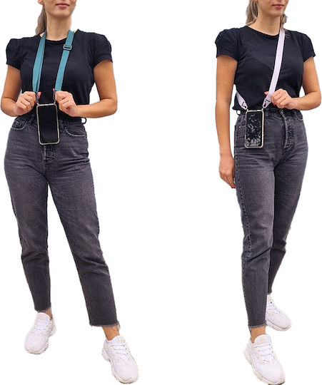 Sonique Armor Klarsilik Silikon Hülle Strap Für Motorola Edge 50 Fusion 5G Schwarz