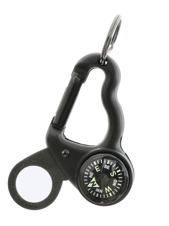 Keychain Carabiner Compass Magnifying Glass Sun Co Magnicomp Glowing In Dark