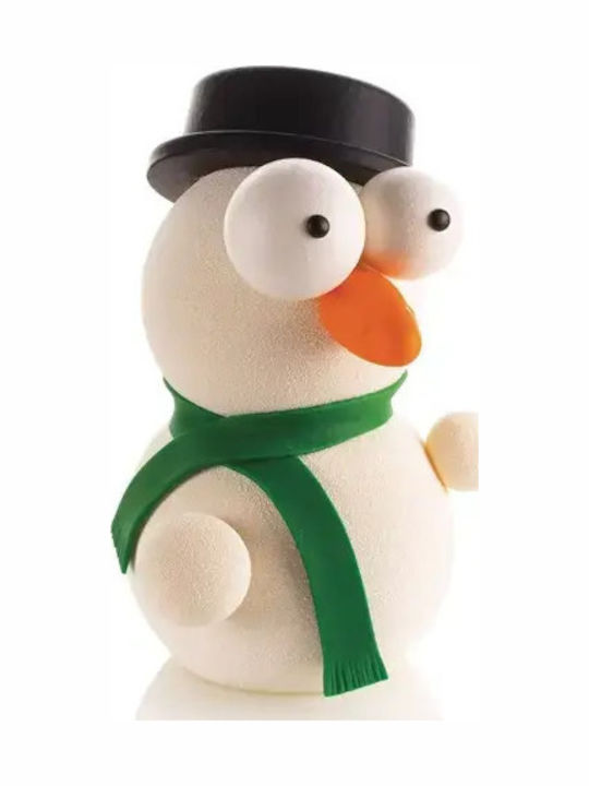 Silikomart 3D Snowman, Mr Snow by Raul Bernal Formă de Patiserie Plastic 3x3buc 1buc