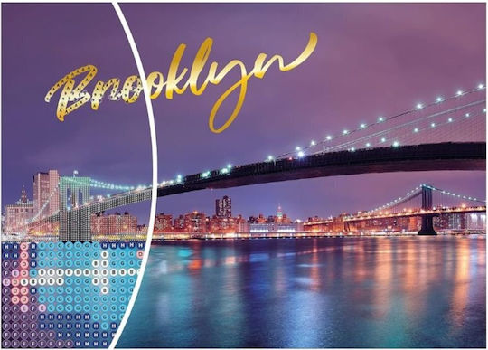 Nice Diamantiny Платнен Мозайка Brooklyn Декоративни Кристали 96542 8+ Години